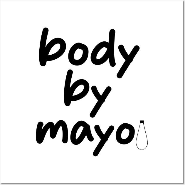 body by mayo Funny Mayonnaise Wall Art by soukai